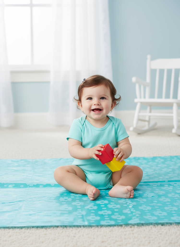 Neutral Nursery Flower Print Bedding,Polyester Cotton Blend Baby Receiving Blanket ,Daisy Print Baby Shee,Premium and Imported quality