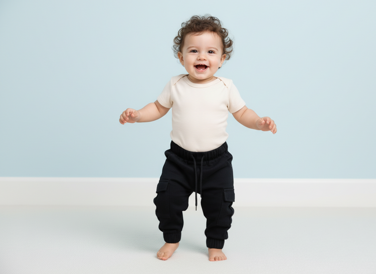 Cozy Black Cargo Pants