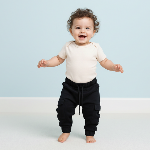 Cozy Black Cargo Pants