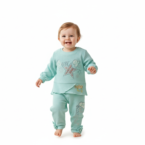 Textured Glam Set for Girls ,