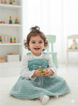 Adorable Teal Green Bunny Dress Set