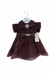Elegant Sparkling Maroon Baby Party Dress