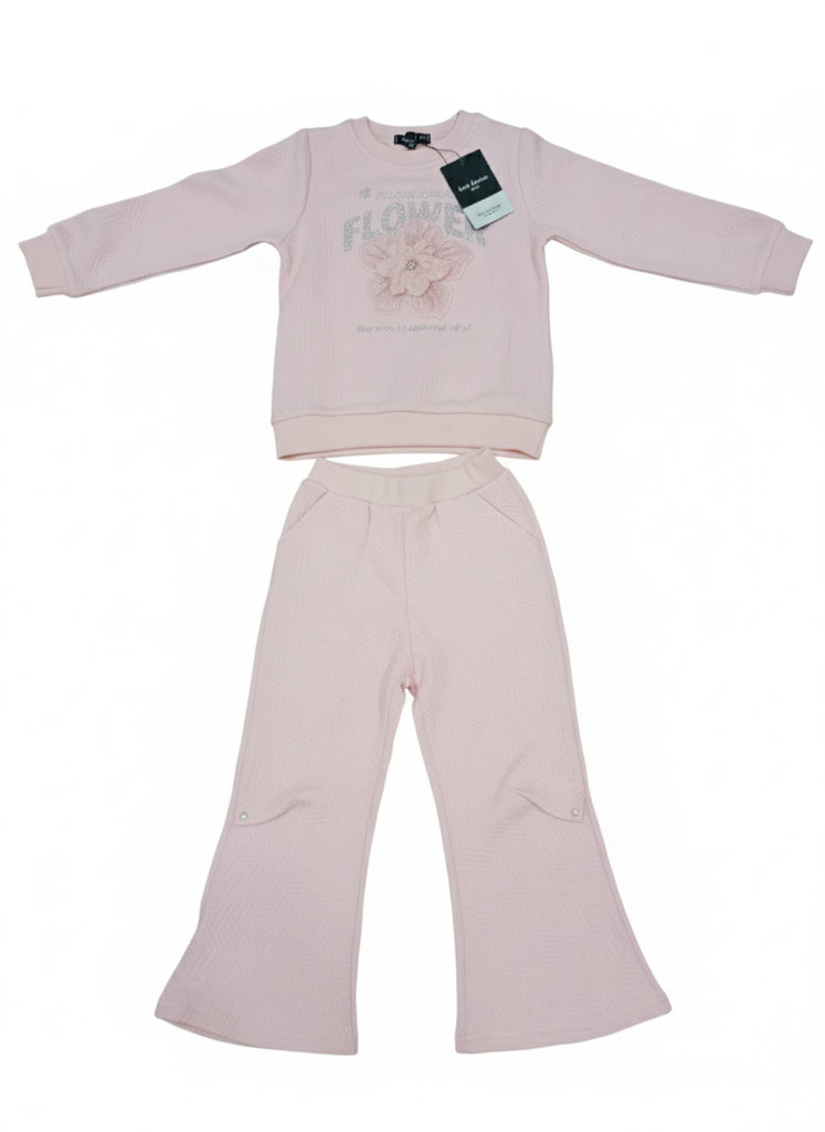 Pink Pearl Star Set, Cozy Ruffle Two-Piece, Sweetheart Pink Set