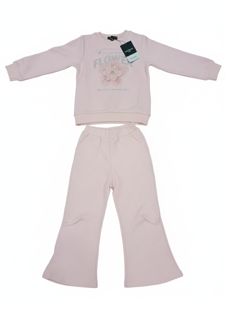 Pink Pearl Star Set, Cozy Ruffle Two-Piece, Sweetheart Pink Set