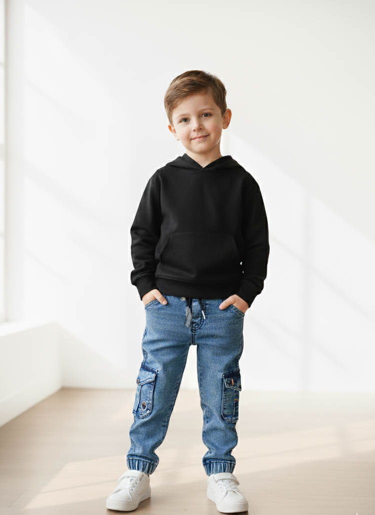 Premium Imported Kids Denim Pant – Soft & Stretchable (Blue)