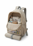 The Multi-Compartment Diaper and Organizer Backpack , Essential Parent Gear Travel Daypack, Functional Baby Organizer Rucksack, Premium and imported