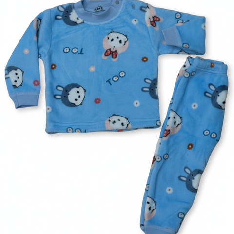 Cute & Playful:  Cozy Bunny Snuggle Set - Sky Blue  Dreamy Bunny Cloud Fleece Pajamas  Little Bunny's Favorite Lounge Set  The 