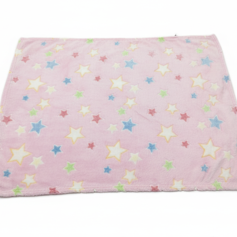 Starlight Snuggles Swaddle Blanket for Newborns, Cozy Dreamer Starry Night Plush Baby Blanket, Ultra-Soft Pink/yellow Star Fleece Nursery Blanket, Starlight Snuggles Swaddle Blanket for Newborns, Premium and imported quality