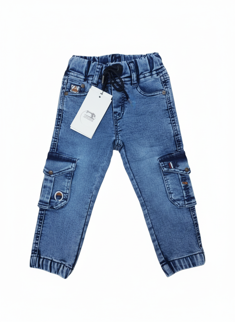 Premium Imported Kids Denim Pant – Soft & Stretchable (Blue)