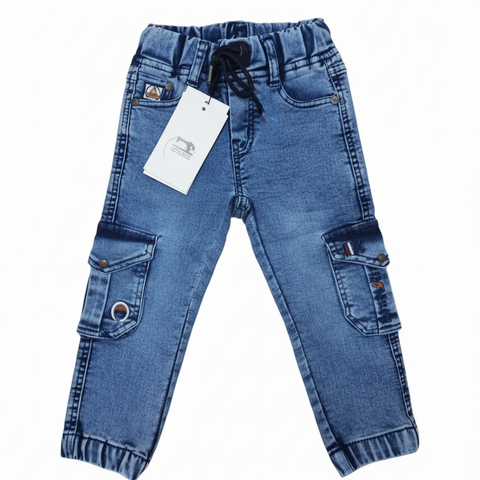 Premium Imported Kids Denim Pant – Soft & Stretchable (Blue)