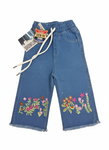 Adorable Blue Embroidered Jeans