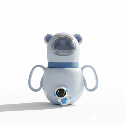 Infant Ergonomic Handle Bottle with Astronaut Bear Design..,Anti-Colic and BPA free, Premium and Imported quality 180ML/60Z