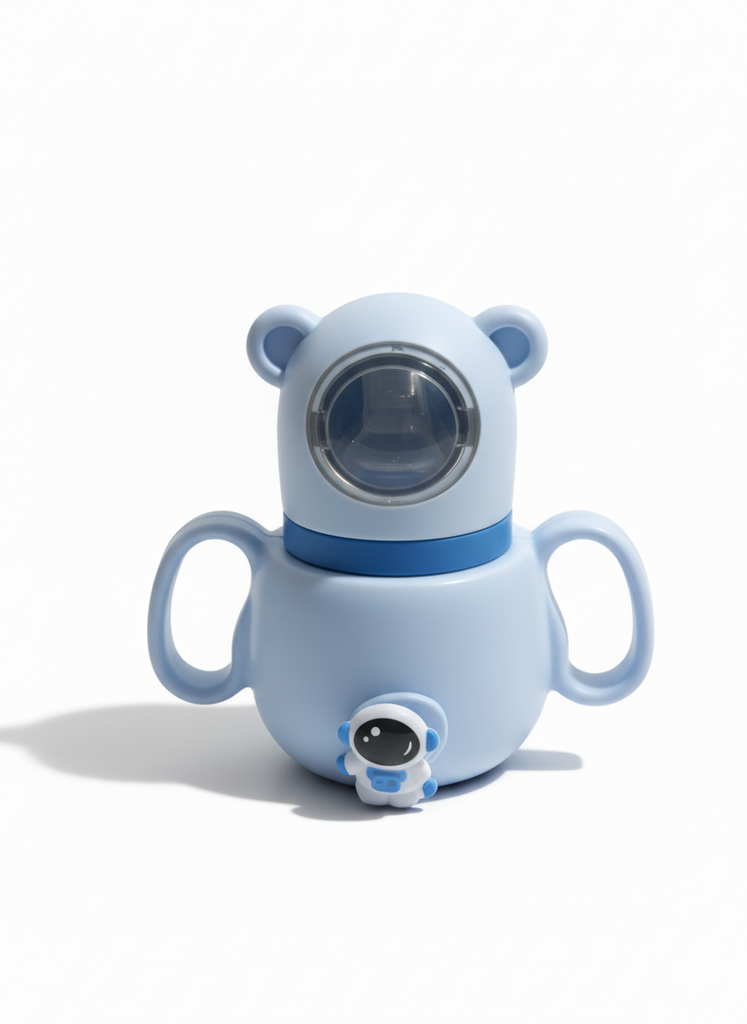 Infant Ergonomic Handle Bottle with Astronaut Bear Design..,Anti-Colic and BPA free, Premium and Imported quality 180ML/60Z