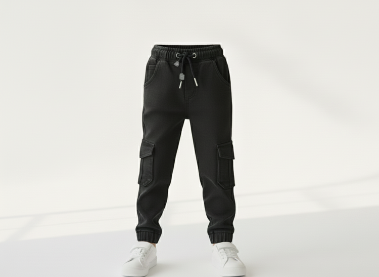 Cozy Black Cargo Pants
