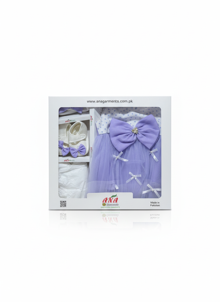 Elegant & Boutique-Style:  The Sunshine Welcome Box: 4-Piece Baby Girl Gift Set  The Buttercup Bow Complete Outfit Box  Little Princess Luxury Welcome Set