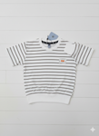 Premium Imported Baby Striped T-Shirt – White & Black