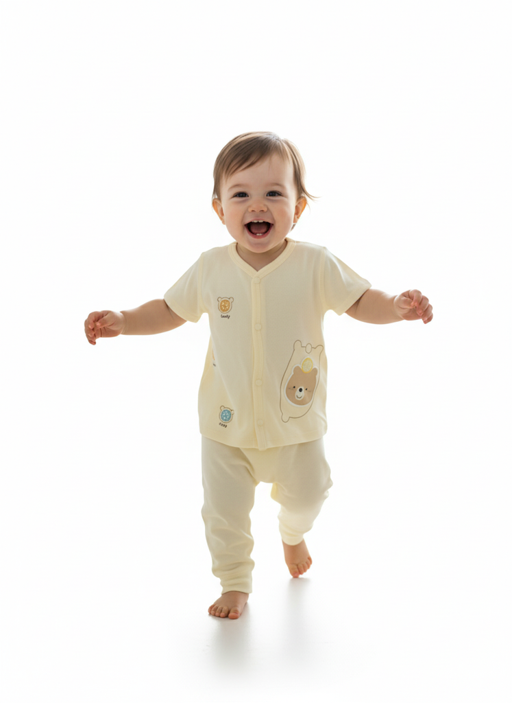 Soft Cotton Baby Suit — perfect for both boys and girls! Made from 100% breathable cotton,