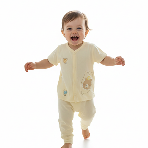 Soft Cotton Baby Suit — perfect for both boys and girls! Made from 100% breathable cotton,