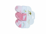 Infant Girl 3-Pack Non-Slip Cotton Blend Socks